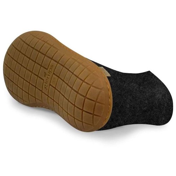 Glerups Boot Hjemmesko Med Gummisl Charcoal