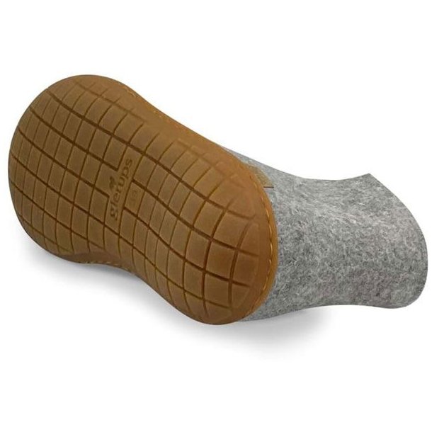 Glerups Boot Hjemmesko Med Gummisl Grey