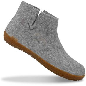 Glerups Boot Hjemmesko Med Gummisl Grey