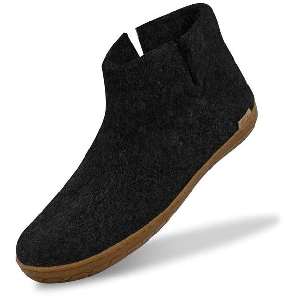 Glerups Boot Hjemmesko Med Gummisl Charcoal