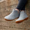Glerups Boot Hjemmesko Med Gummisl Grey