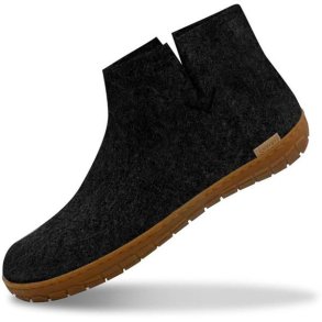 Glerups Boot Hjemmesko Med Gummisl Charcoal