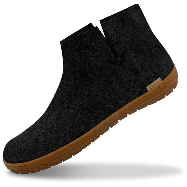 Glerups Boot Hjemmesko Med Gummisl Charcoal