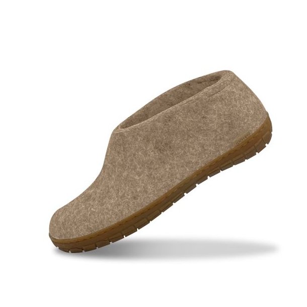 Glerups Shoe Hjemmesko Med Gummisl Sand