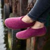 Glerups Shoe Hjemmesko Med Gummisål Cranberry