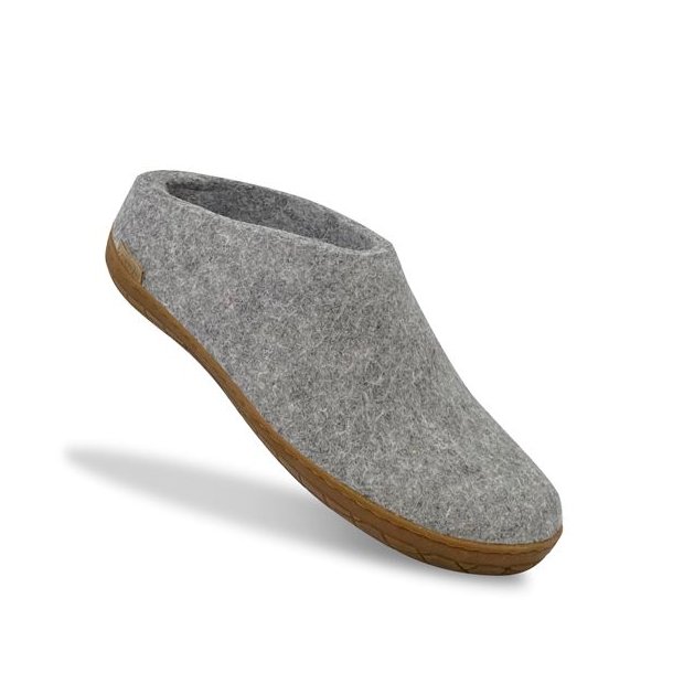 Glerups Slip-on Hjemmesko Med Gummisl Grey