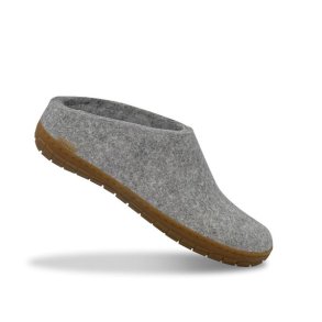 Glerups Slip-on Hjemmesko Med Gummisl Grey