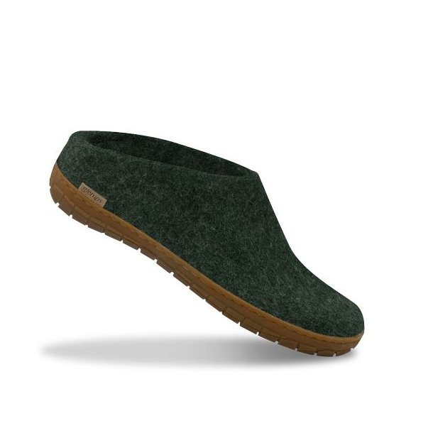Glerups Slip-on Hjemmesko Med Gummisl Forest