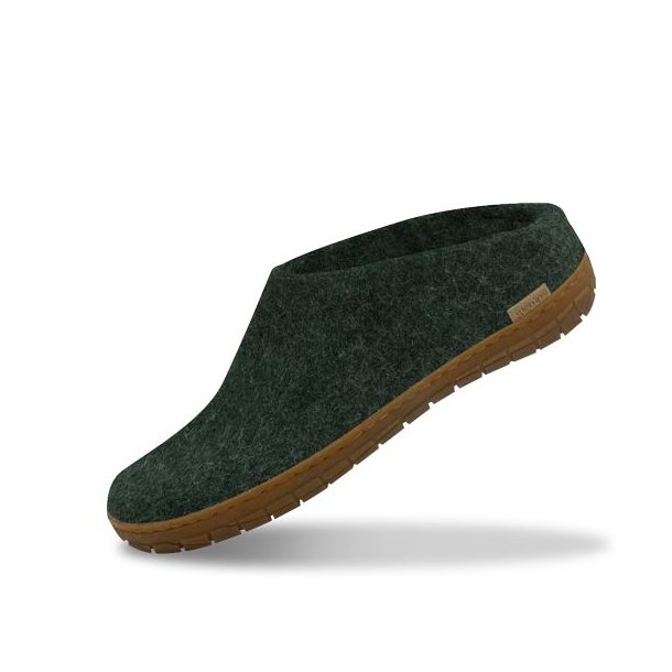 Glerups Slip-on Hjemmesko Med Gummisl Forest