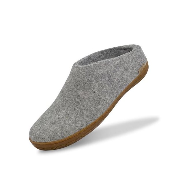 Glerups Slip-on Hjemmesko Med Gummisl Grey