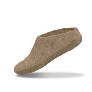 Glerups Slip-on Hjemmesko Med Ldersl Sand