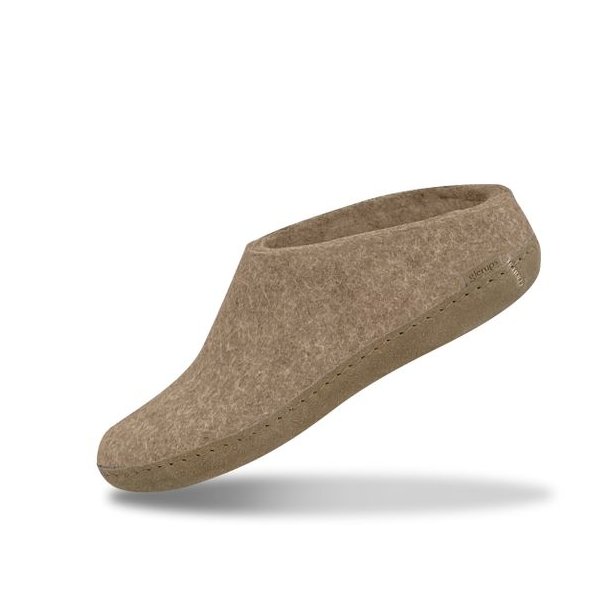 Glerups Slip-on Hjemmesko Med Ldersl Sand