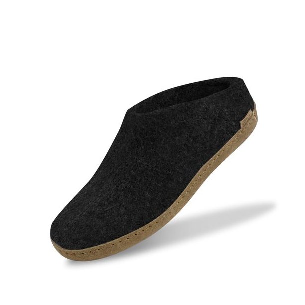 Glerups Slip-on Hjemmesko Med Ldersl Charcoal