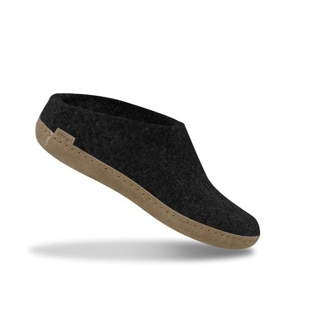 Glerups Slip-on Hjemmesko Med Ldersl Charcoal