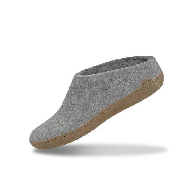 Glerups Slip-on Hjemmesko Med Ldersl Grey