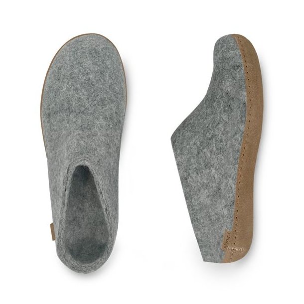 Glerups Slip-on Hjemmesko Med Ldersl Grey