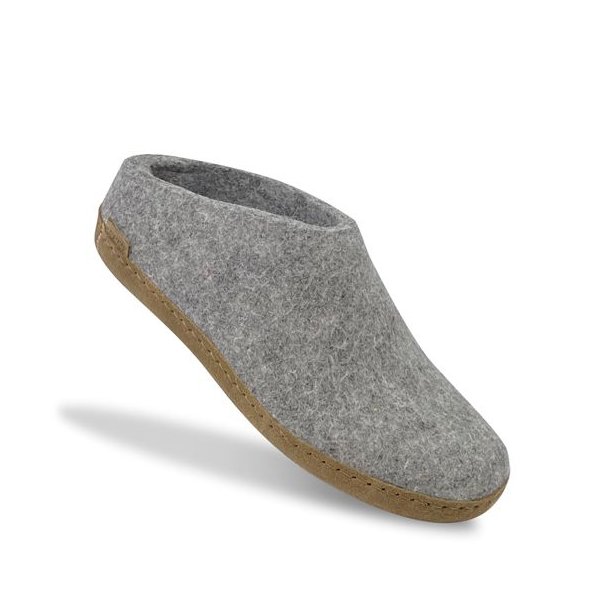 Glerups Slip-on Hjemmesko Med Ldersl Grey
