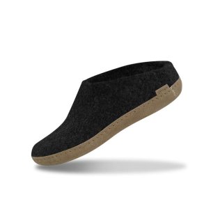 Glerups Slip-on Hjemmesko Med Ldersl Charcoal