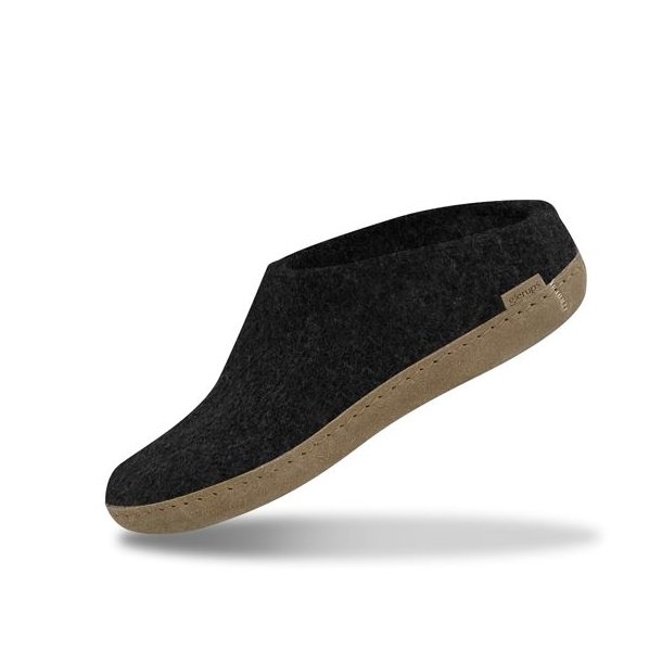 Glerups Slip-on Hjemmesko Med Ldersl Charcoal