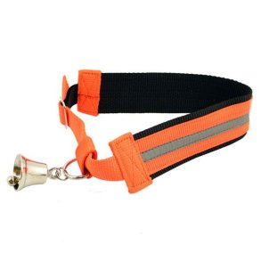 Halsbnd Med Refleks Og Klokke Orange