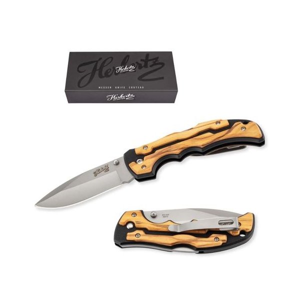 Herbertz Foldekniv Med Ls G10 Oliventr - 8.8cm