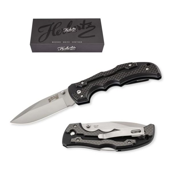 Herbertz Foldekniv Med Ls G10 Carbon - 8.8cm