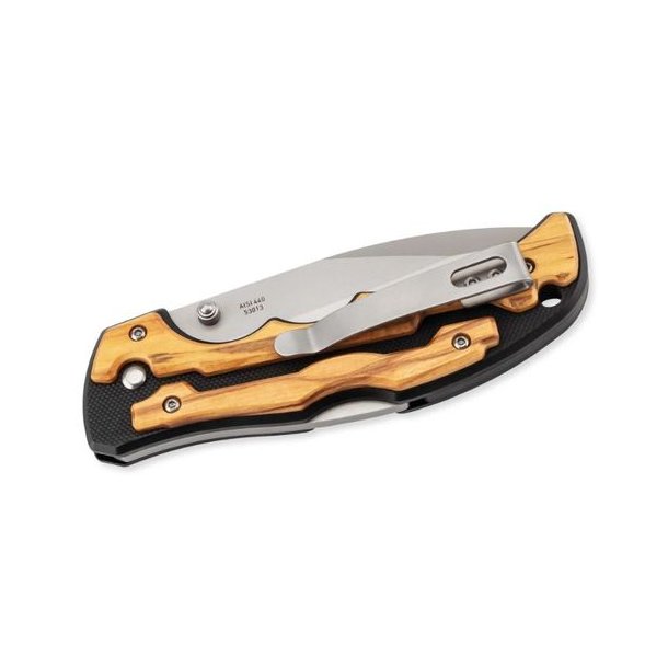 Herbertz Foldekniv Med Ls G10 Oliventr - 8.8cm