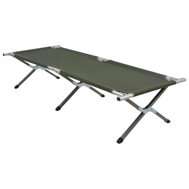 Highlander Aluminium Camp Bed Green