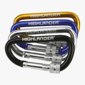 Highlander Screwgate Karabin Assorteret Farve