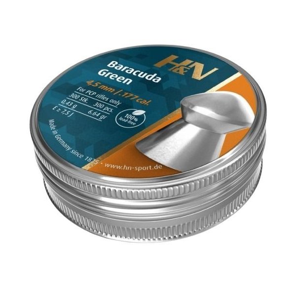 H&N Baracuda Green 4,5mm 300stk Luftgevrshagl