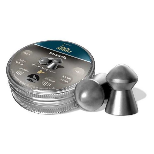 H&N Baracuda Match 5,5 mm 200stk Extra heavy, 1,37 gram