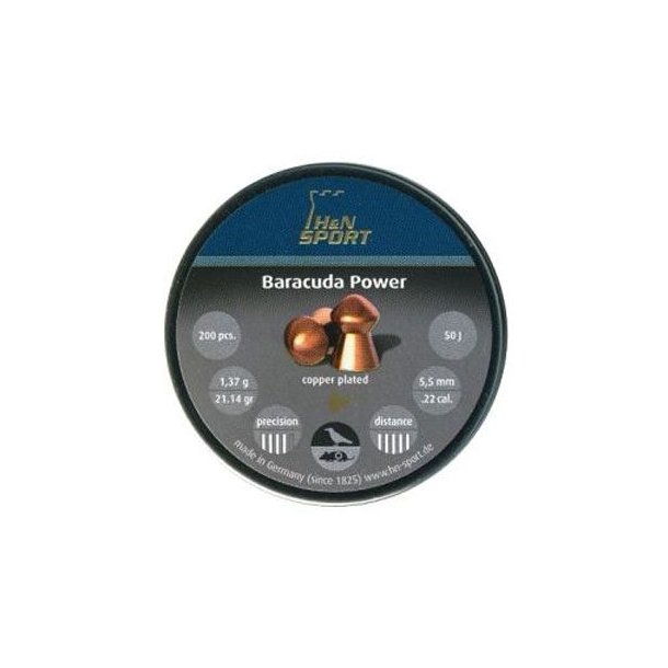 H&N Baracuda Power 5,5mm 200stk Luftgevrshagl