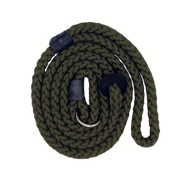 Hundesnor- Slip Leads 12mm M/Gummi Olive 1,2m