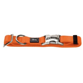 Hunter Halsbnd Nylon Med Snaplock Orange
