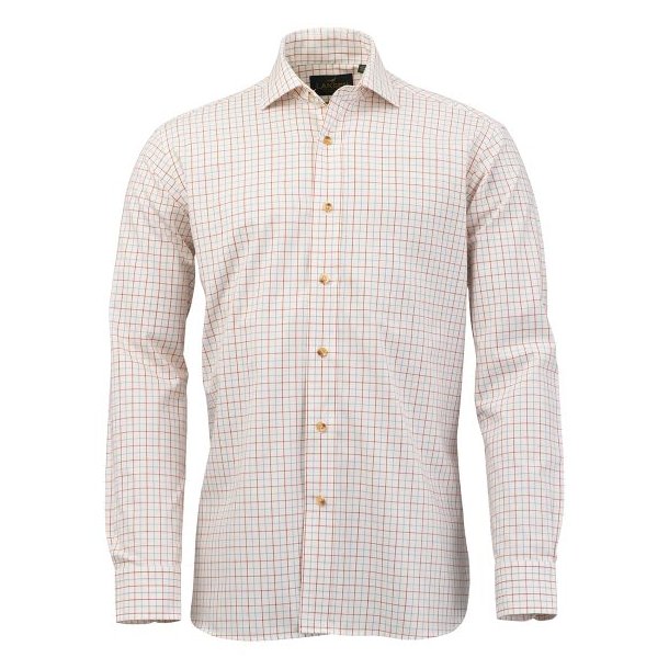 Laksen Angus Cotton Wool Shirt Red / Blue