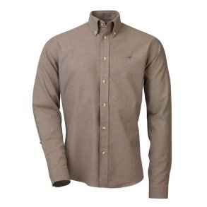 Laksen Christopher Shirt Brushed Cotton Camel
