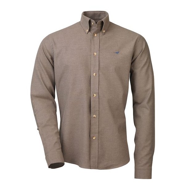 Laksen Christopher Shirt Brushed Cotton Camel