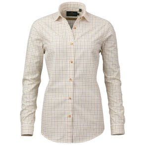 Laksen Em Cotton Wool Shirt Mustard / Brownie