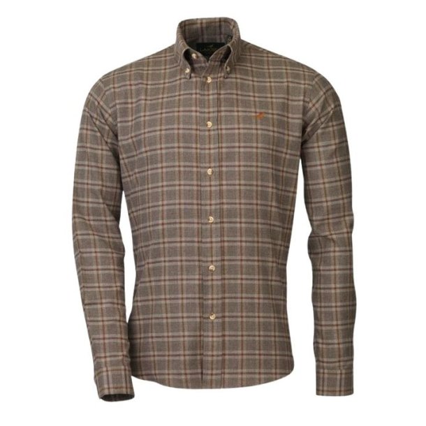 Laksen Essex Cotton Skjorte Olive
