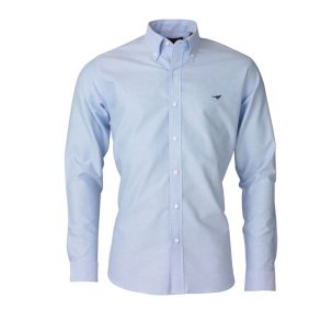 Laksen Harvard Oxford Skjorte Light Blue