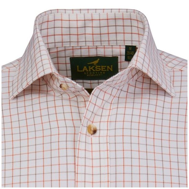 Laksen Harvey Cotton Wool Shirt Camel / Orange