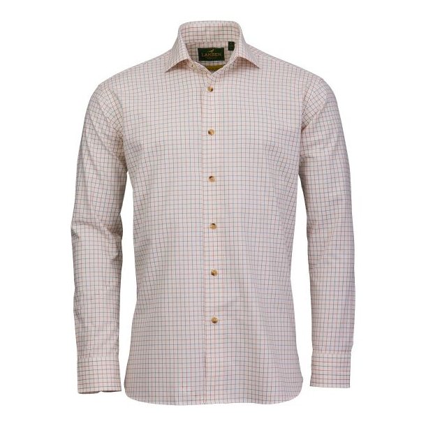 Laksen Harvey Cotton Wool Shirt Camel / Orange