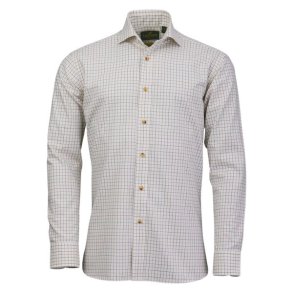 Laksen Irving Cotton Wool Shirt Camel / Green