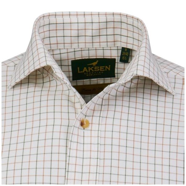 Laksen Irving Cotton Wool Shirt Camel / Green