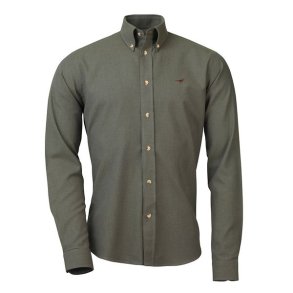 Laksen Oliver Shirt Brushed Cotton Olive