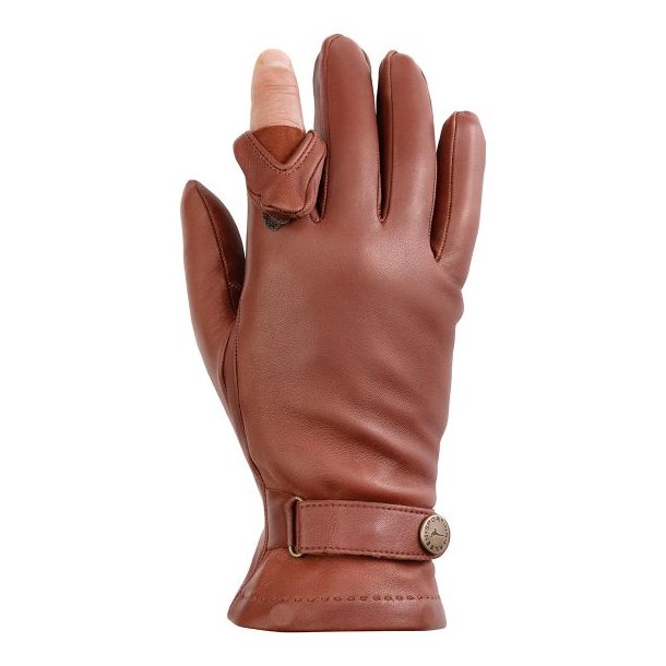 Laksen Sutton Cashmere Shooting Gloves Cognac Lambskin
