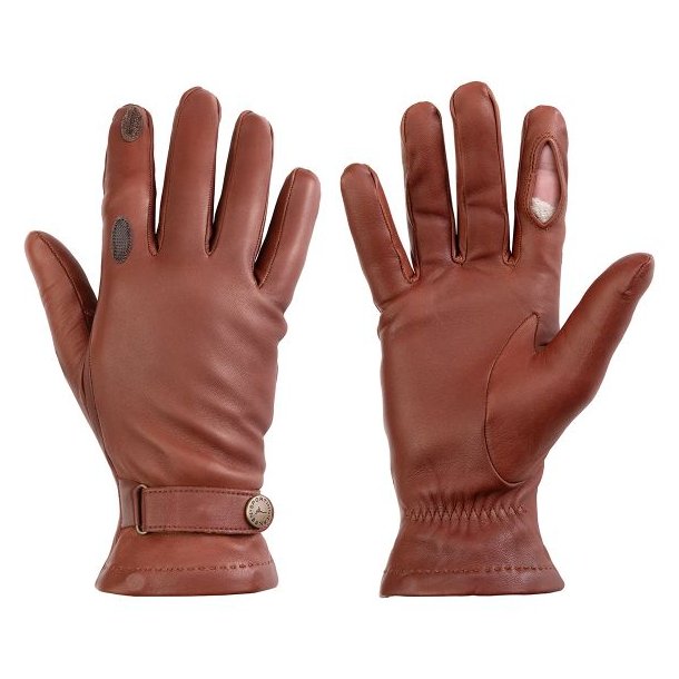 Laksen Sutton Cashmere Shooting Gloves Cognac Lambskin