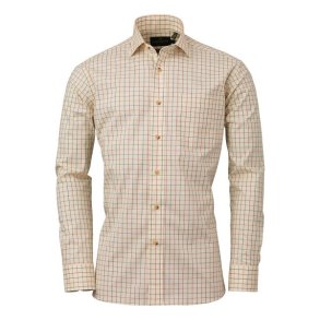 Laksen Zac Sporting Stretch Shirt Burnt Orange / Forest