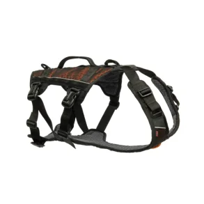 Non-stop dogwear Rock Harness Long Hundesele Sort/Orange Str S