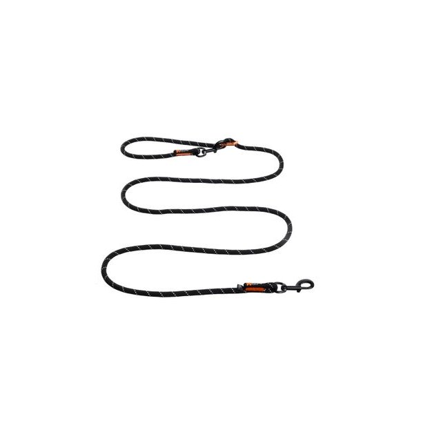 Non-Stop Dogwear Rock Leash  2.3m Black  Hundesnor Adjustable